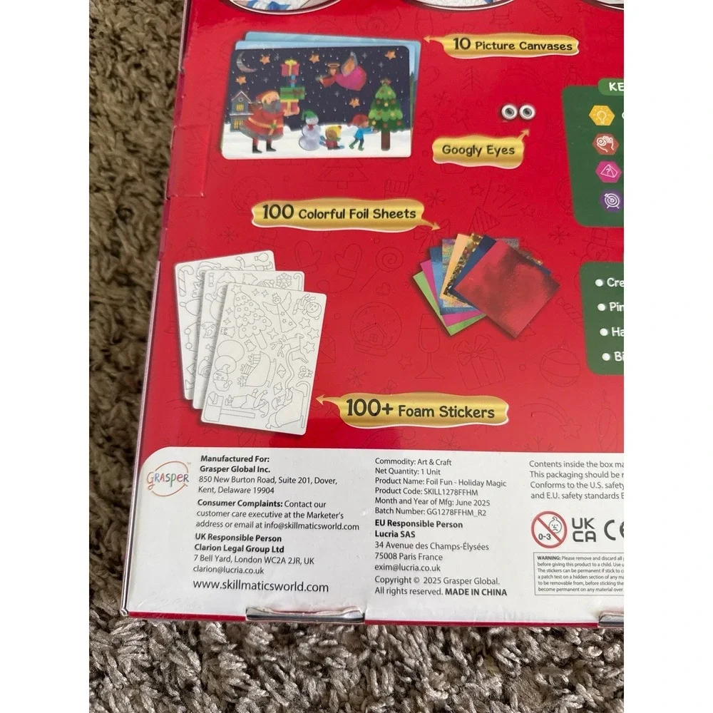 NWT Skillmatics‎ Peel & Press Foil Fun Holiday Magic